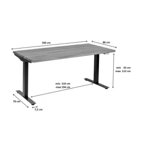 Discount KARE Design Desk Office Symphony Oak Black 160x80