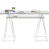 Discount KARE Design Desk Polar Chrome 8 mm tempered glass