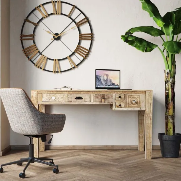 desk_puro_xcm_drawers_2.webp Best KARE Design Desk Puro 135x60cm 6Drawers