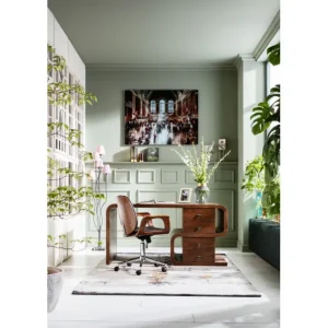 New KARE Design Desk Soft Snake Walnut 150x70cm