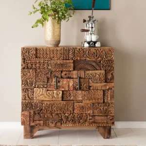 Best KARE Design Dresser Shanti Surprise Puzzle Nature 2 Doors