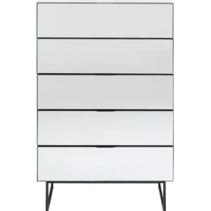 Clearance KARE Design Dresser Soran 5 Drawers Black 65x114cm