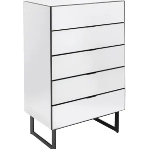 Clearance KARE Design Dresser Soran 5 Drawers Black 65x114cm