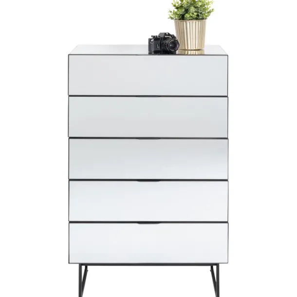 dresser_soran__drawers_bl_5.webp Clearance KARE Design Dresser Soran 5 Drawers Black 65x114cm