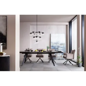 New KARE Design Extension Table Amsterdam Dark 200(45+45)x100cm