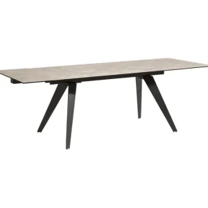 Clearance KARE Design Extension Table Amsterdam Dark 160(40+40)x90cm