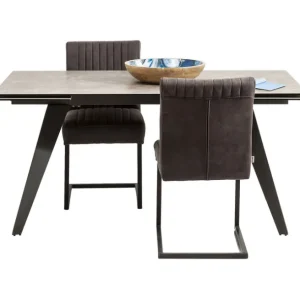 Clearance KARE Design Extension Table Amsterdam Dark 160(40+40)x90cm