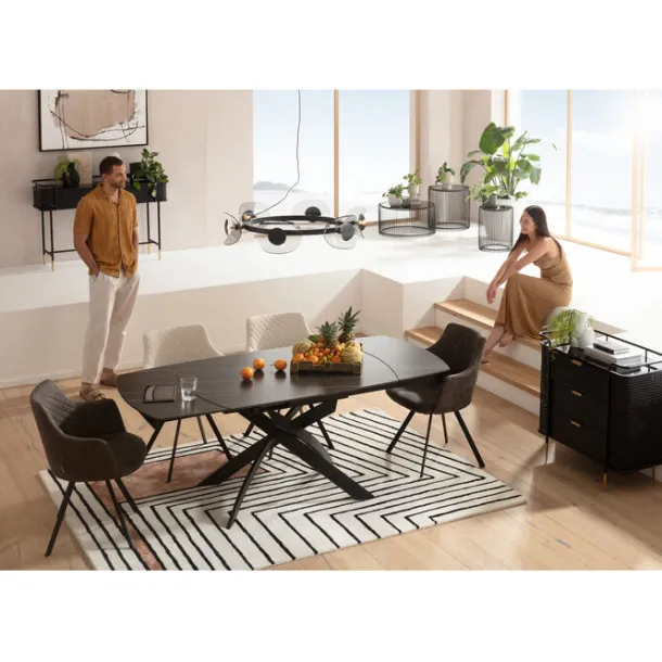 extension_table_twist_bla_1.webp Discount KARE Design Extension Table Twist Black 120(30+30)x90cm