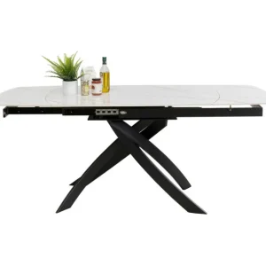 New KARE Design Extension Table Twist Onyx 120(30+30)x90cm