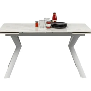 Fashion KARE Design Extension Table Xenia White 140(+30+30)x80cm