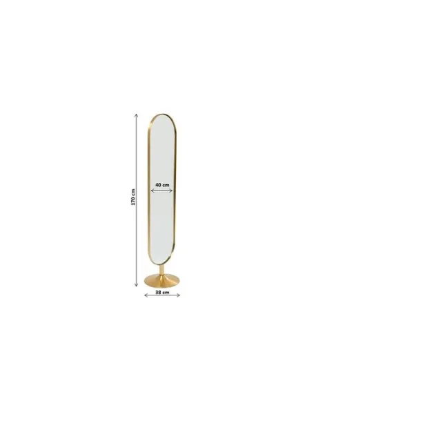 floor_mirror_curve_brass__7.webp Sale KARE Design Floor Mirror Curve Brass 40x170cm