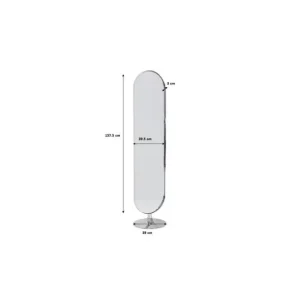 Online KARE Design Floor Mirror Curve Chrome 40x170cm