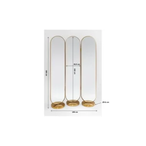 Hot KARE Design Floor Mirror Curve 106x166cm