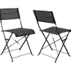 Sale KARE Design Foldable Chair Balcony Black (2/Set)