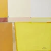 Best KARE Design Framed Picture Abstract Shapes Yellow 113x113cm