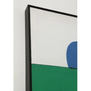 Clearance KARE Design Framed Picture Abstract Shapes Green 73x143cm