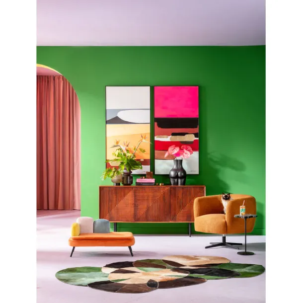 framed_picture_abstract_s_3.webp Fashion KARE Design Framed Picture Abstract Shapes Orange 73x143cm