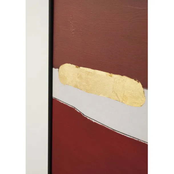 framed_picture_abstract_s_5-2.webp Discount KARE Design Framed Picture Abstract Shapes Pink 73x143cm