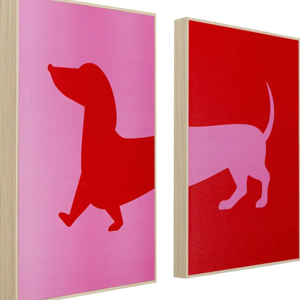 framed_picture_dog_franki_1.webp Hot KARE Design Framed Picture Dog Frankie (2/Set)