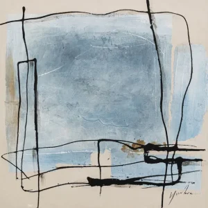 New KARE Design Framed Picture Dust Blue 100x100cm