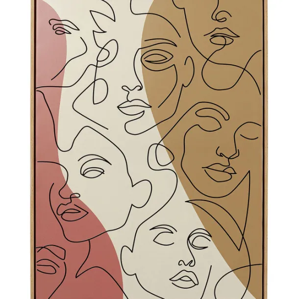 framed_picture_faccia_art_0.webp Hot KARE Design Framed Picture Faccia Arte Tri Colore 90x120cm