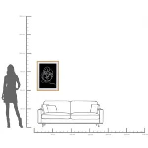New KARE Design Framed Picture Faccia Arte Woman 60x80cm