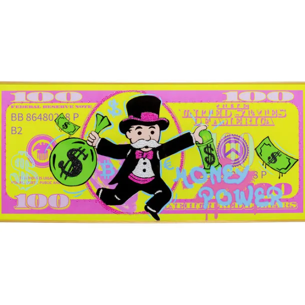 framed_picture_graffiti_m_0.webp Discount KARE Design Framed Picture Graffiti Money 70x160cm