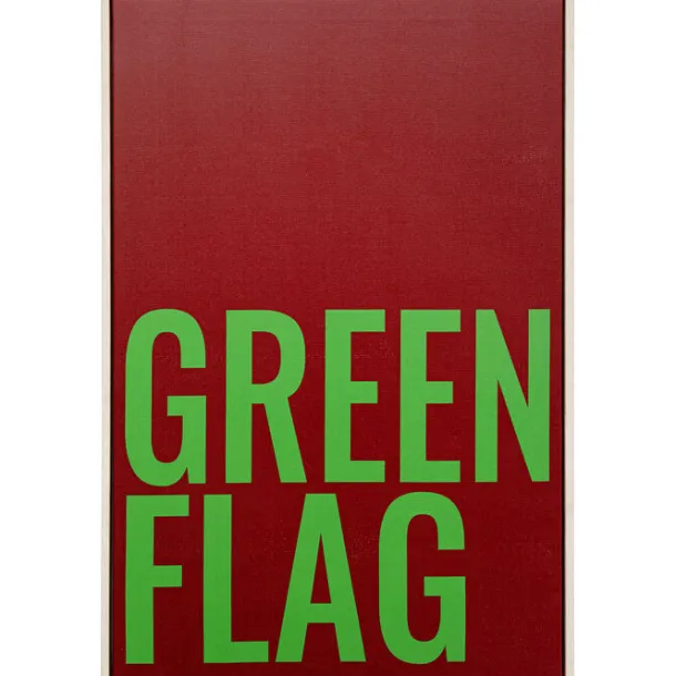 framed_picture_green_flag_0.webp Clearance KARE Design Framed Picture Green Flag 40x60cm