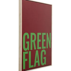 Clearance KARE Design Framed Picture Green Flag 40x60cm
