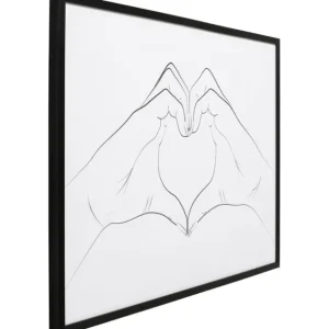 Online KARE Design Framed Picture Heart Hands 103x73cm