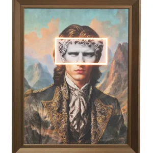 Sale KARE Design Framed Picture LED Art Gentleman 80x100cm