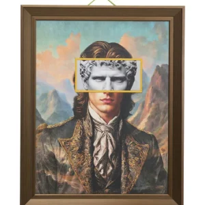 Sale KARE Design Framed Picture LED Art Gentleman 80x100cm