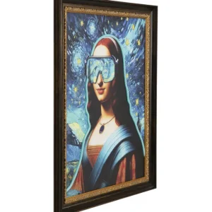 New KARE Design Framed Picture LED Art Lady 80x100cm
