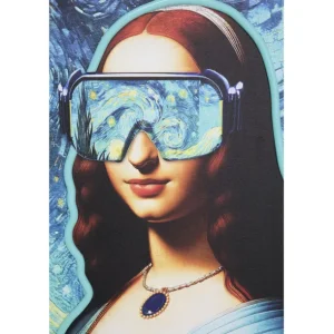 New KARE Design Framed Picture LED Art Lady 80x100cm
