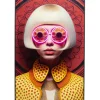 Discount KARE Design Framed Picture LED Fancy Blonde Lady 120x80cm