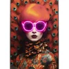 Fashion KARE Design Framed Picture LED Fancy Red Lady 120x80cm