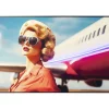Discount KARE Design Framed Picture LED Jetset Pose Lady 120x80cm