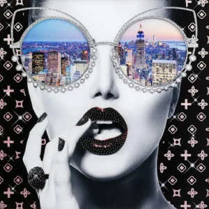 Fashion KARE Design Framed Picture NY View 80x80cm