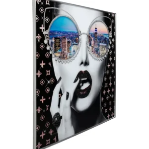 Best KARE Design Framed Picture NY View 120x120cm