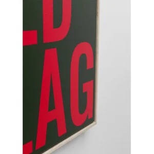 Sale KARE Design Framed Picture Red Flag 40x60cm
