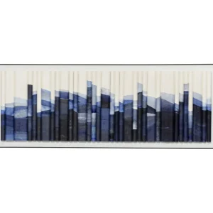 New KARE Design Framed Picture Shadow Skyline Blue 160x60cm