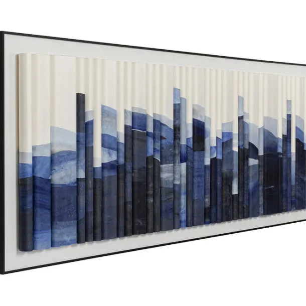 framed_picture_shadow_sky_1.webp New KARE Design Framed Picture Shadow Skyline Blue 160x60cm