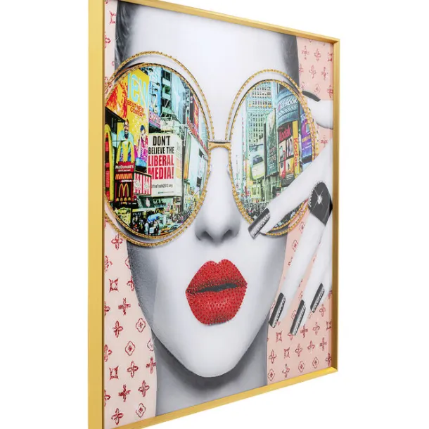 framed_picture_times_squa_1.webp Online KARE Design Framed Picture Times Square View 80x80cm