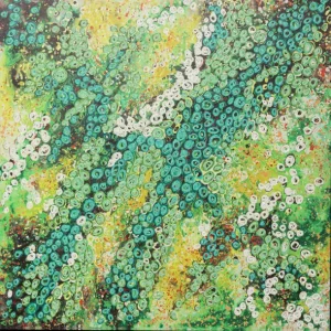 Best KARE Design Framed Picture Top View Green 100x100cm