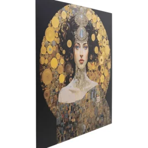 Clearance KARE Design Glass Picture Art Nouveau Lady 3D 120x120cm