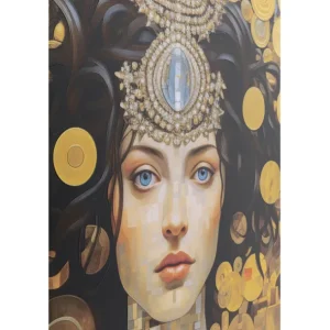 Clearance KARE Design Glass Picture Art Nouveau Lady 3D 120x120cm