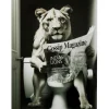 Sale KARE Design Glass Picture Bath Lioness 60x80cm
