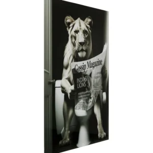 Sale KARE Design Glass Picture Bath Lioness 60x80cm