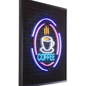 Online KARE Design Glass Picture Coffee LED 80x80cm