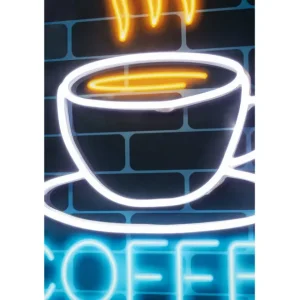 Online KARE Design Glass Picture Coffee LED 80x80cm